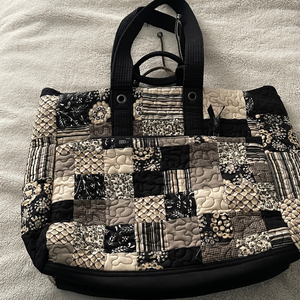 Donna Sharp Patchwork Tote Bag Women’s black - Picture 4 of 7